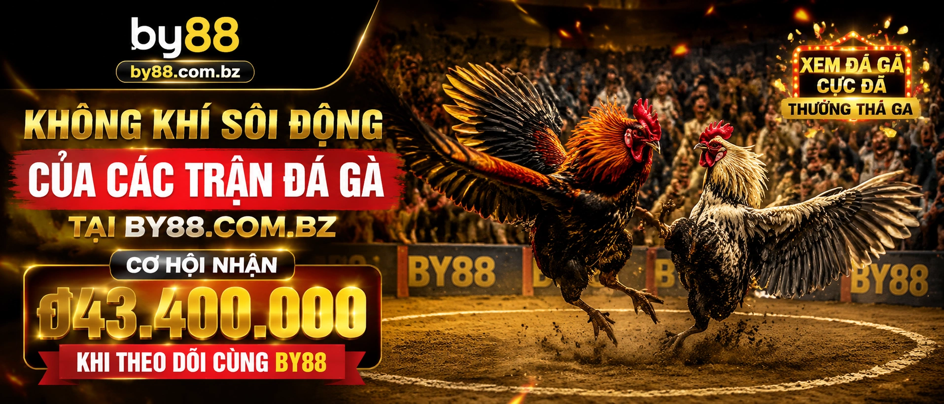 Đá Gà trực tiếp trên by88.com.bz