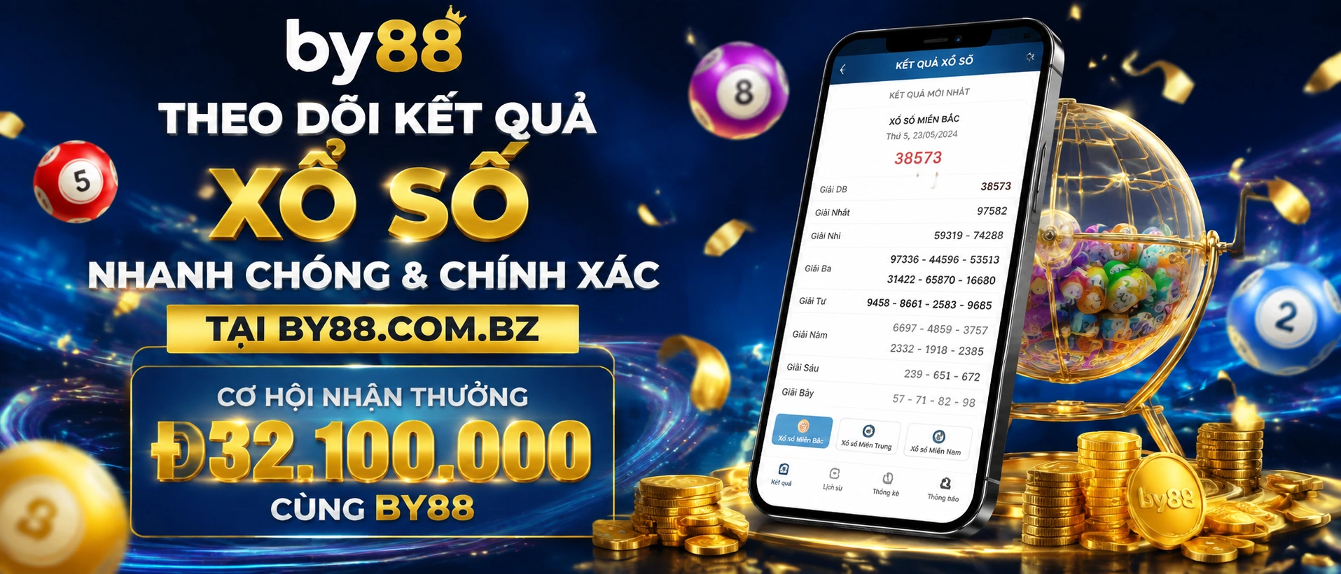BY88 Xổ Số - giao diện tra cứu kết quả và danh mục khu vực